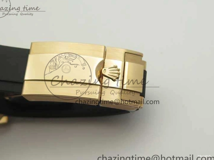 ARF Rubber Yacht-Master 116655 Ceramic 1:1 SH3135 On Edition Bezel Strap Oysterflex Best 0520